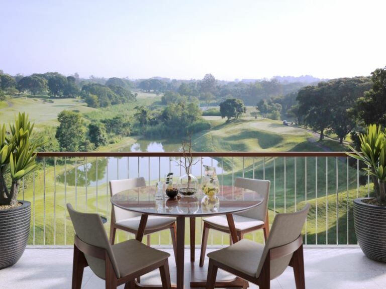 Artist’s perspective of Golf Ridge Private Estate balcony