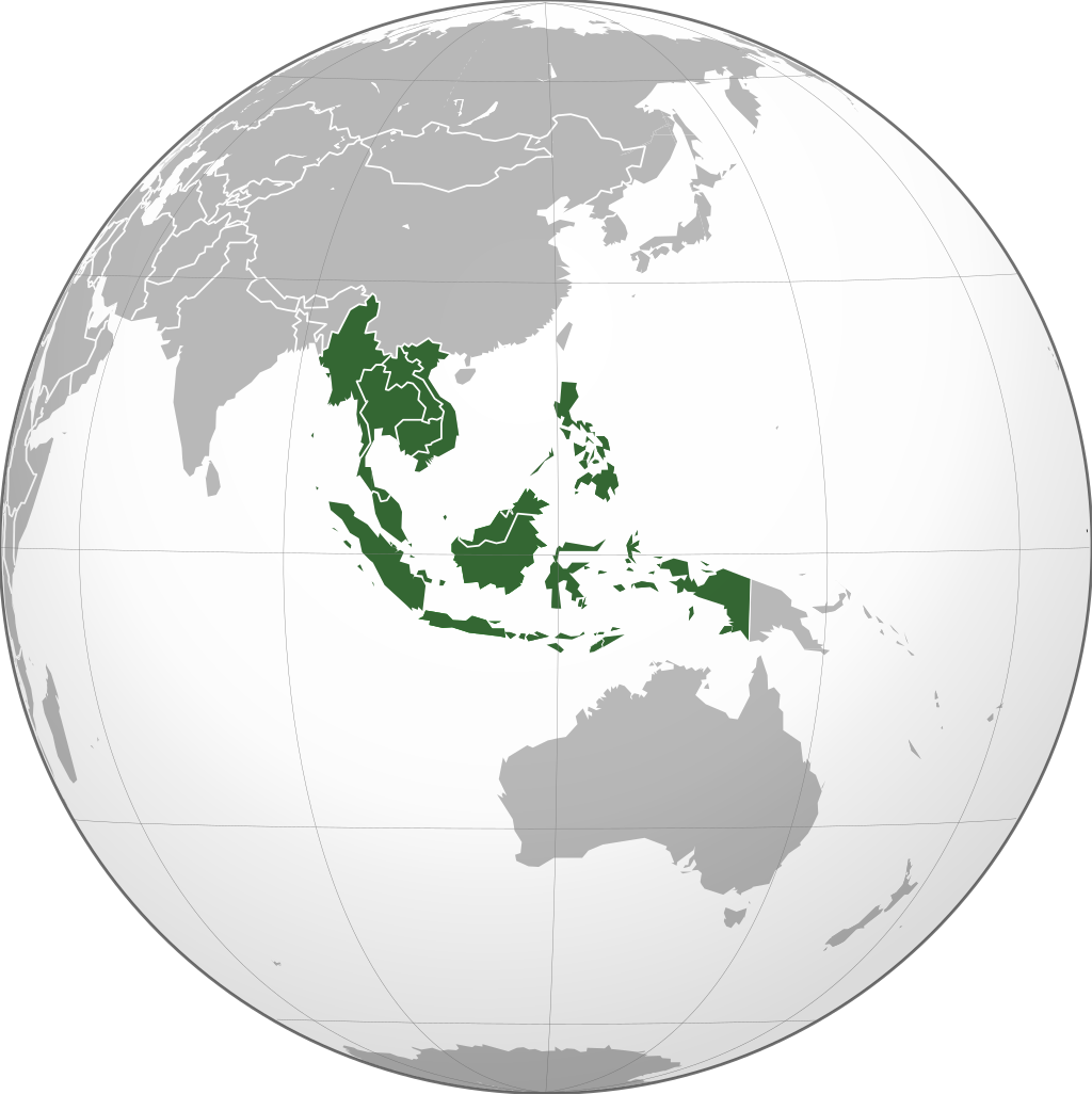 Southeast Asia regresses on peace, inequality SDGs 1024px Southeast Asia orthographic projection.svg - Southeast Asia regresses on peace, inequality SDGs