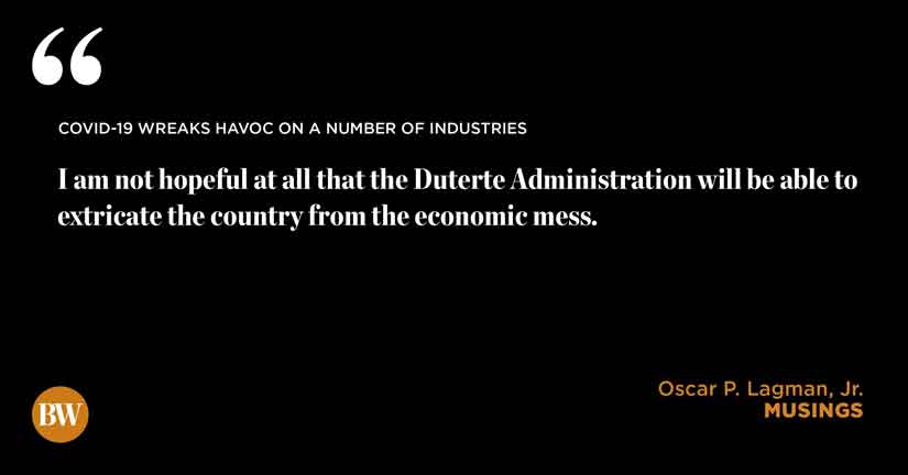 COVID-19 wreaks havoc on a number of industries