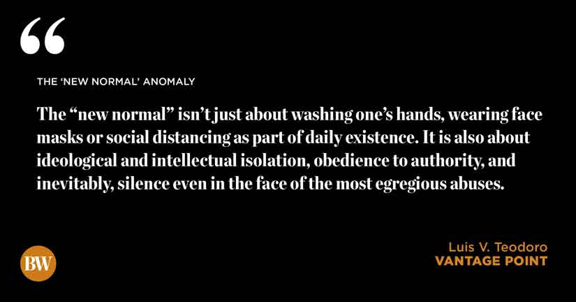 The ‘new normal’ anomaly