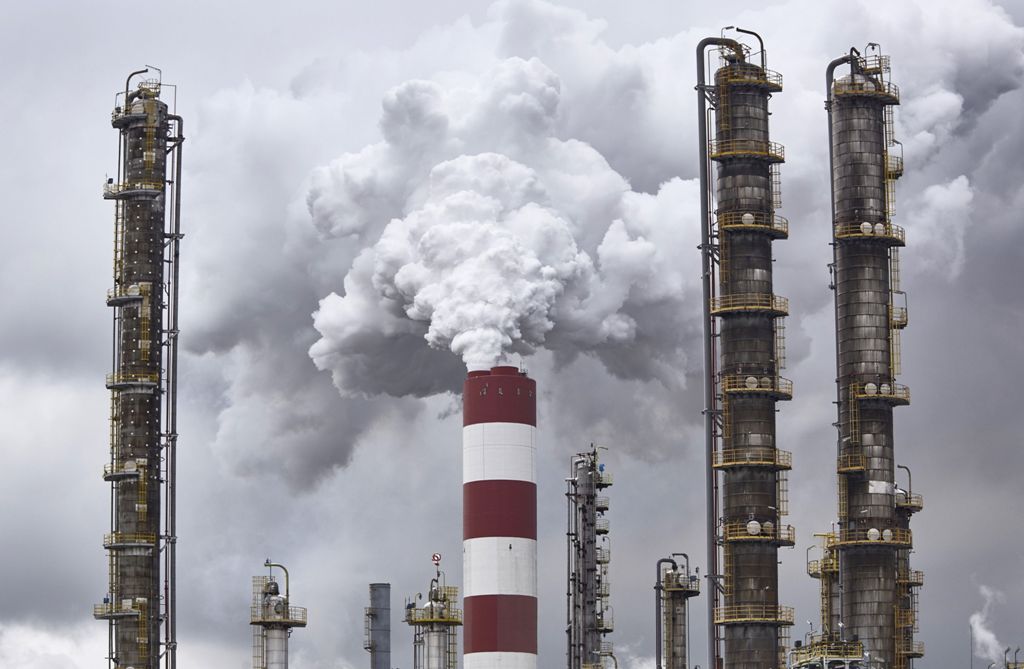 Emissions From A Smokestack