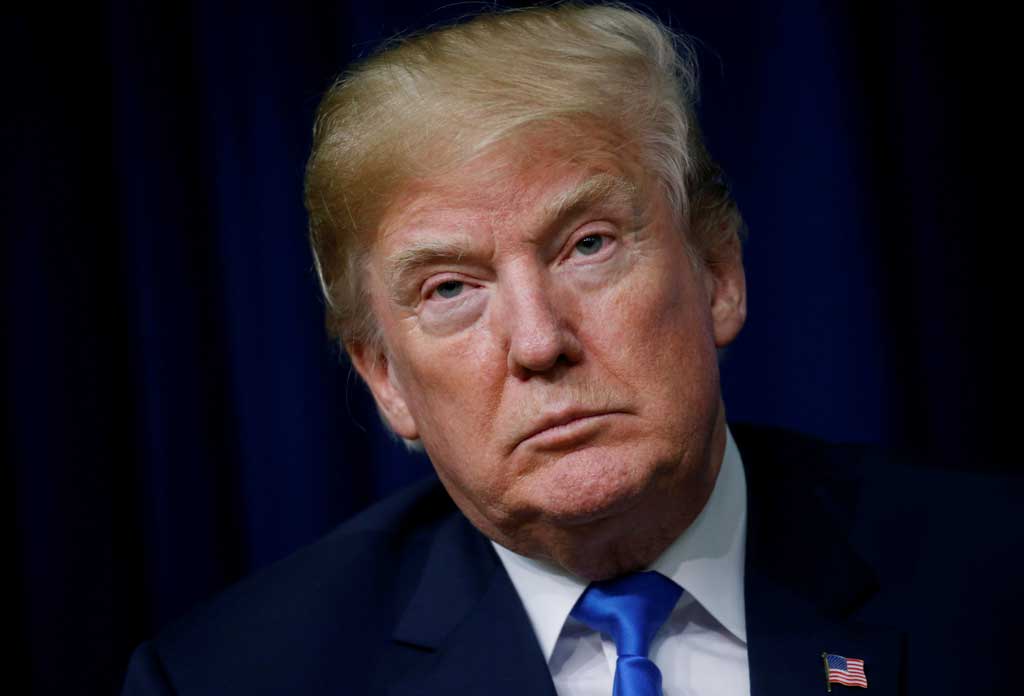 FILE PHOTO: U.S. President Trump speaks during a forum called Generation Next at the Eisenhower Executive Office Building in Washington