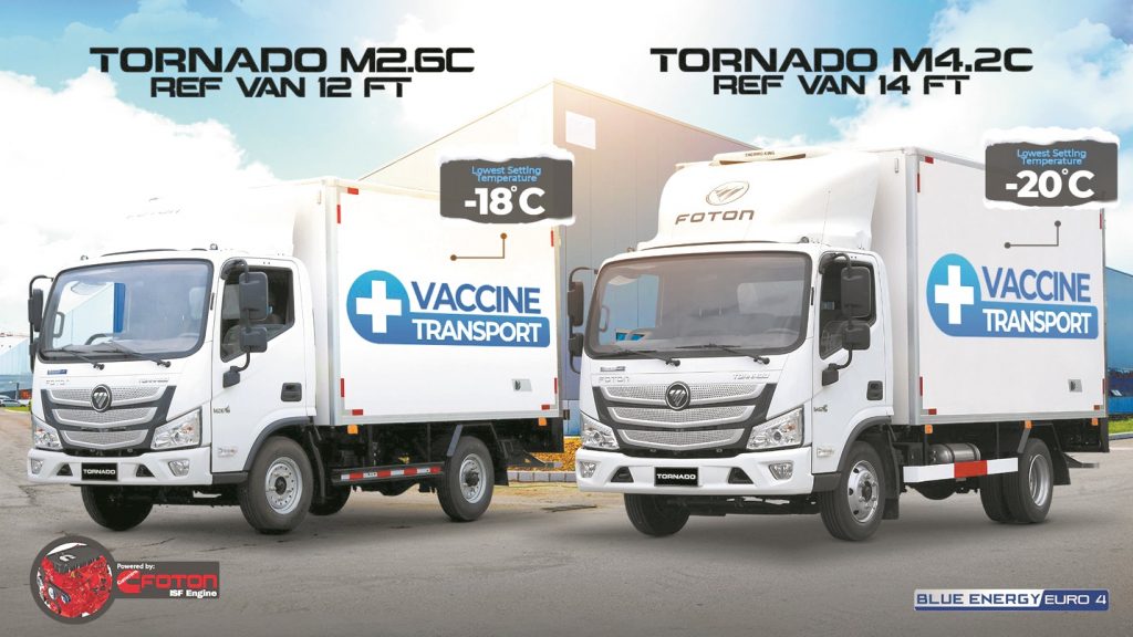 Foton Tornado Ref Van positioned for vaccine transport BusinessWorld Online