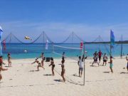 Philippine beach volleyball team in training