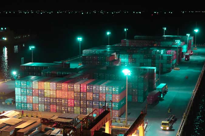 Customs-port-container