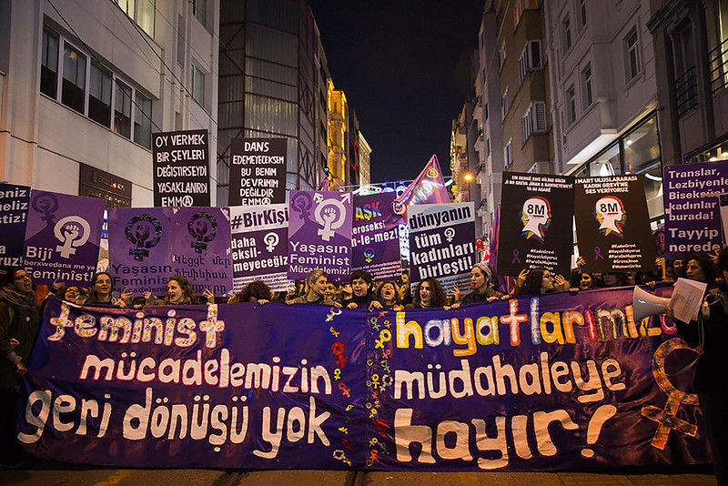There Is No Coming Back - Women's Day March in Istanbul