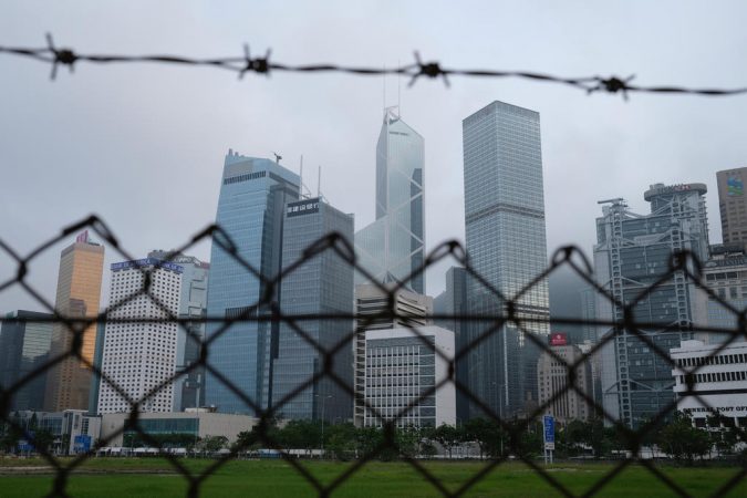 FILE PHOTO: A general view of skyline buildings, in Hong Kong