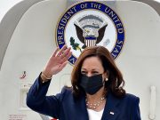 Harris arrives in Singapore, kicking off Southeast Asia visit