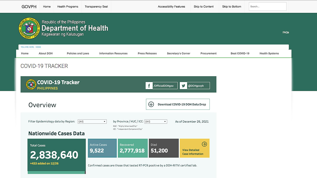 DOH-website