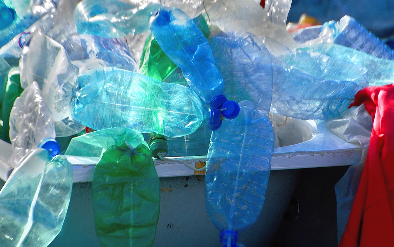 plastic waste bottles