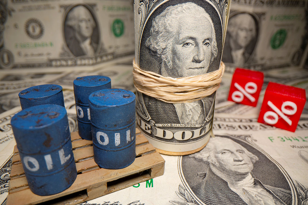 Dollar-oil-barrels
