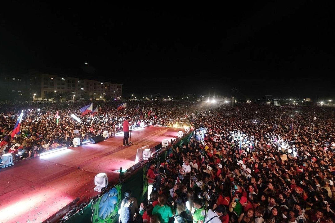Bong-bong-Marcos campaign rally