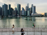 Singaporean bargain hunters jam roads after currency boost