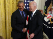 Obama, Biden reunite at White House to tout Obamacare, new provision