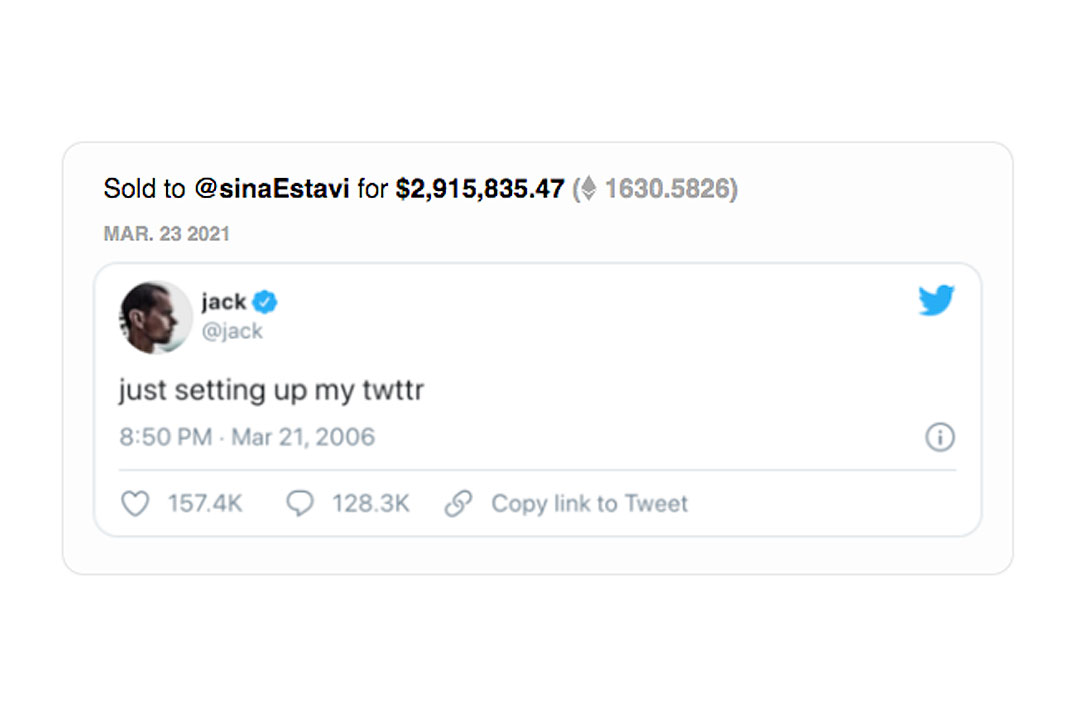 Jack Dorsey First Tweet Auctioned NFT $2.5 Million USD