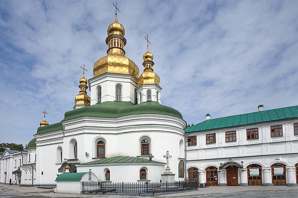 Kiev : cathédrale Sainte-Sophie et ensemble des bâtiments monastiques et laure de Kievo-Petchersk