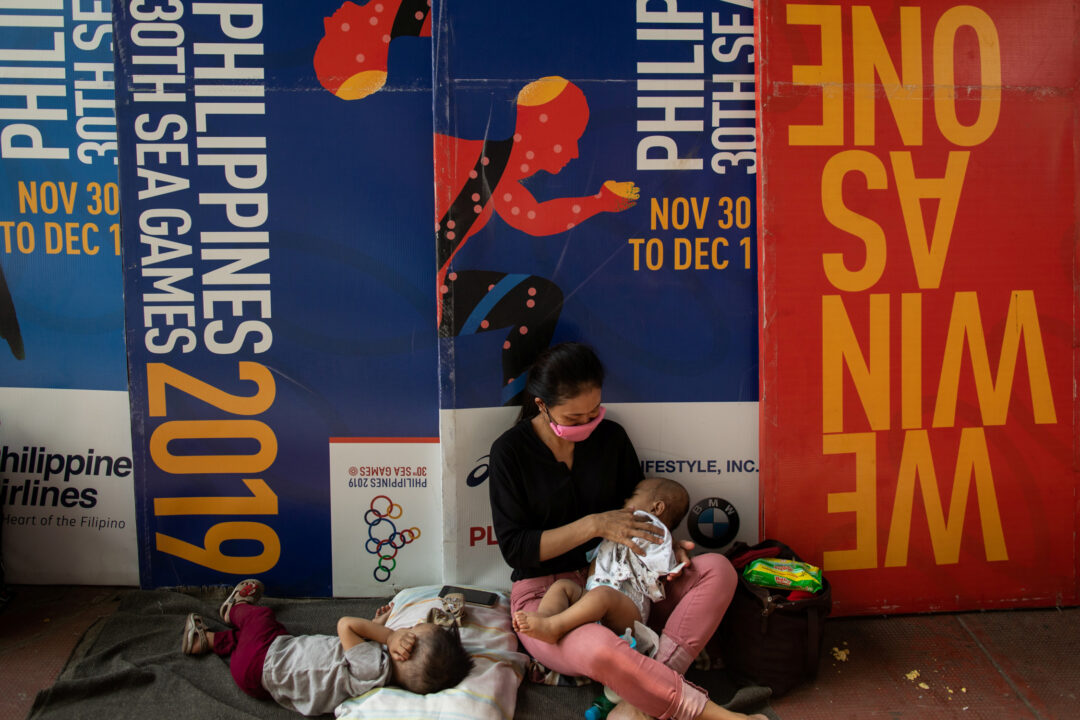 Thousands of stranded Filipinos cram into stadium amid the coronavirus disease (COVID-19) outbreak