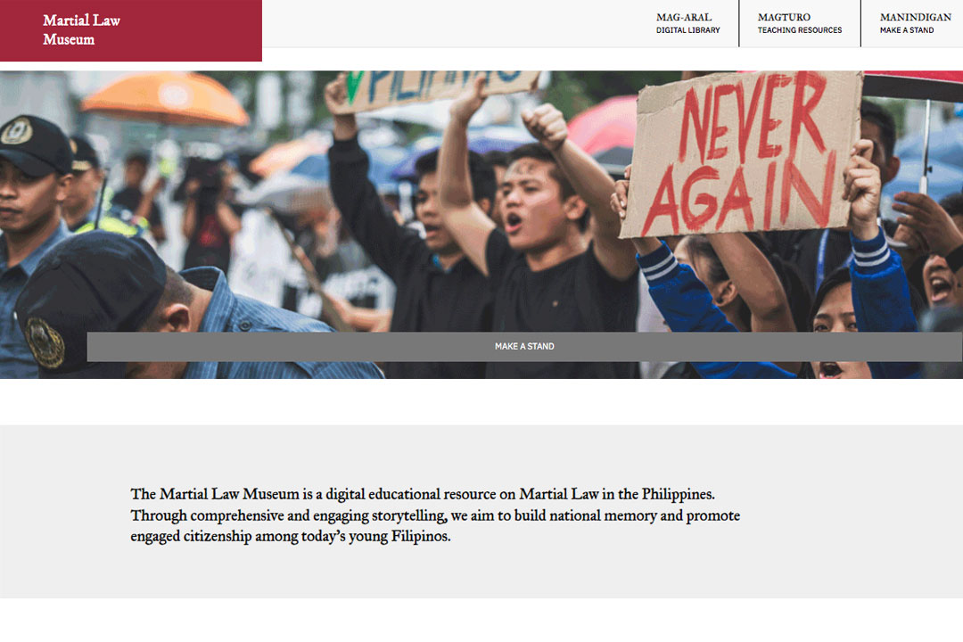 Martial-law-museum-website