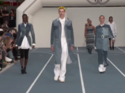 Hermes trots out seahorses and shimmery windbreakers at Paris Fashion Week