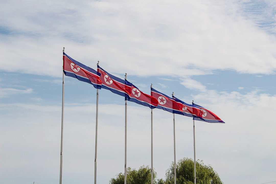 North Korea-Flags