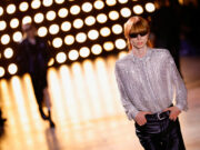 Celine closes Paris Fashion Week with bare-chested models and dazzling blazers