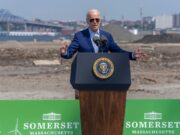 Biden stops short of declaring climate emergency, takes steps on wind power