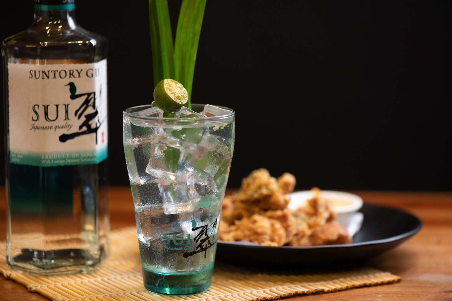 SUI Soda with calamansi and pandan