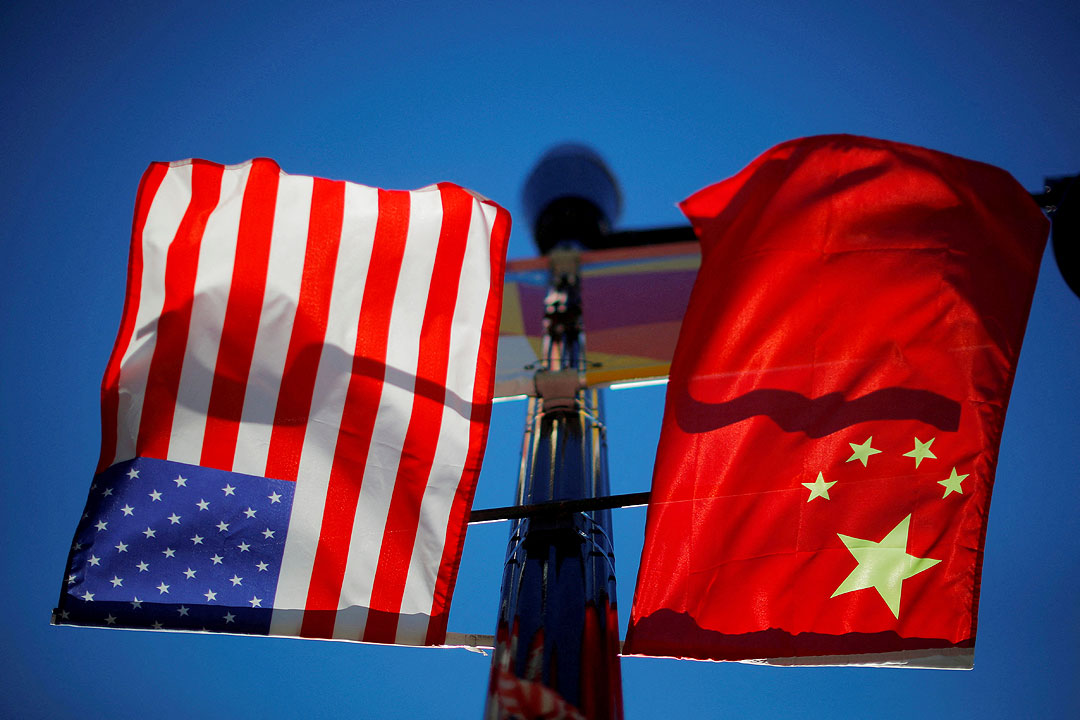 US-China-flag