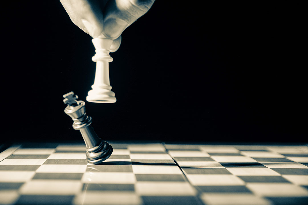 Filipino Elderly Men Play Chess Next Editorial Stock Photo - Stock Image