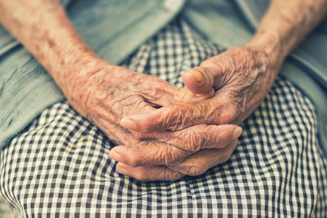 old person-hands