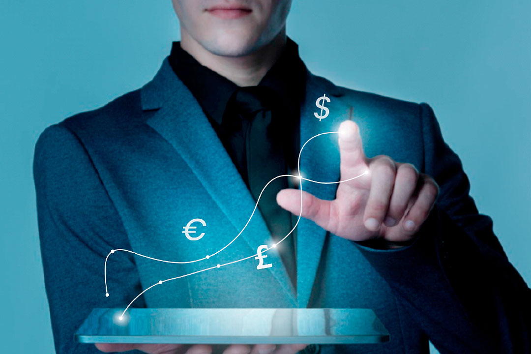 banking-financial-technology-with-currency-symbols-background