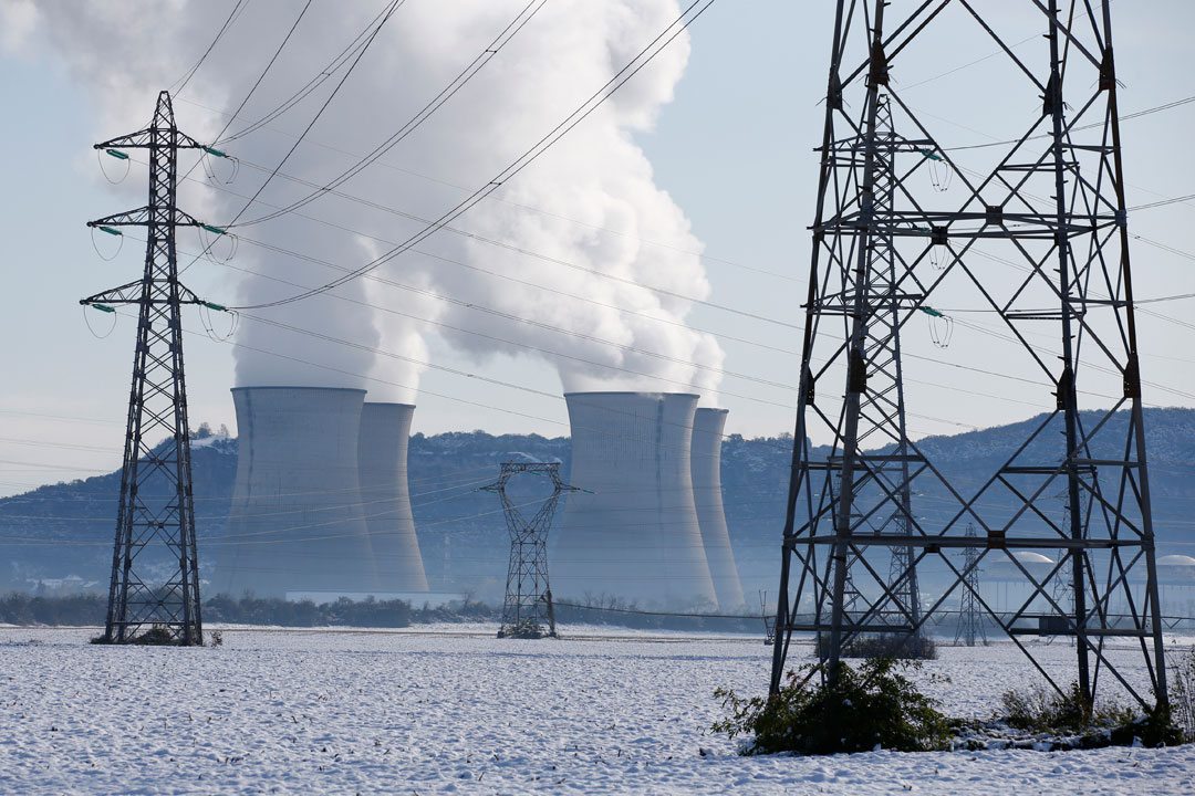 Bugey Nuclear Power Plant-electricity power lines