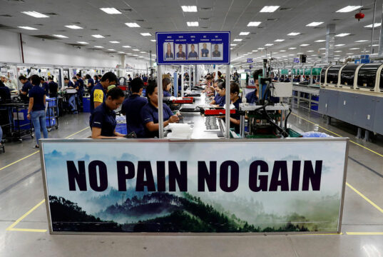 October factory output growth slows