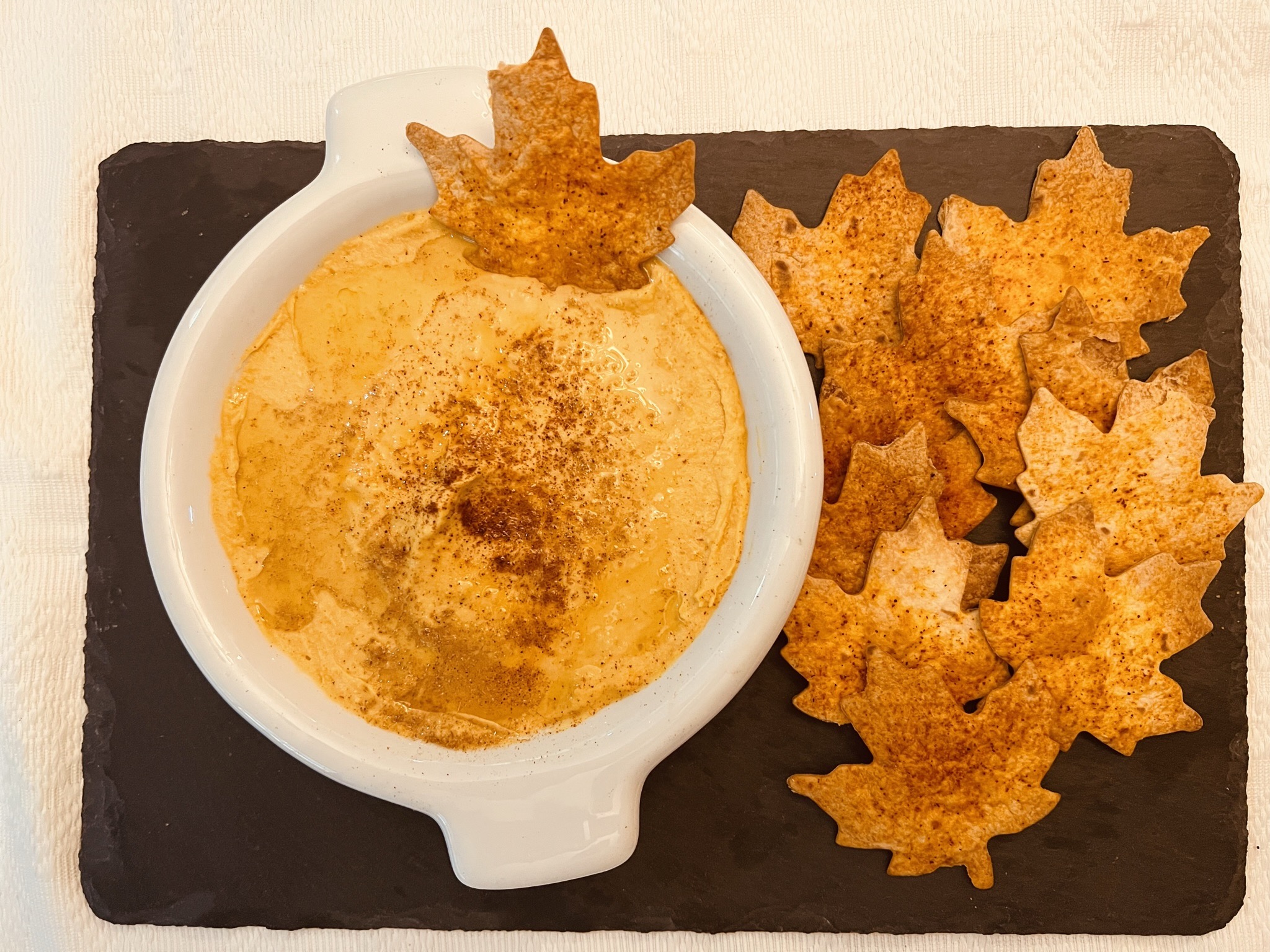 Tortilla Leaves with Butternut Squash and Chickpea dip 02