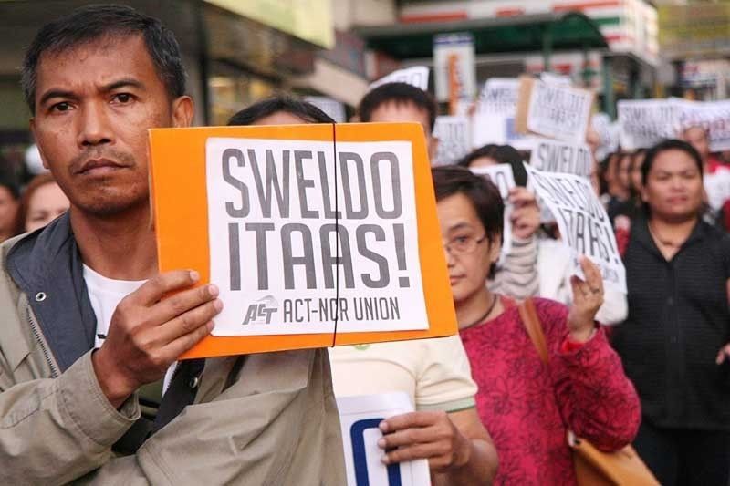 wage hike-protest