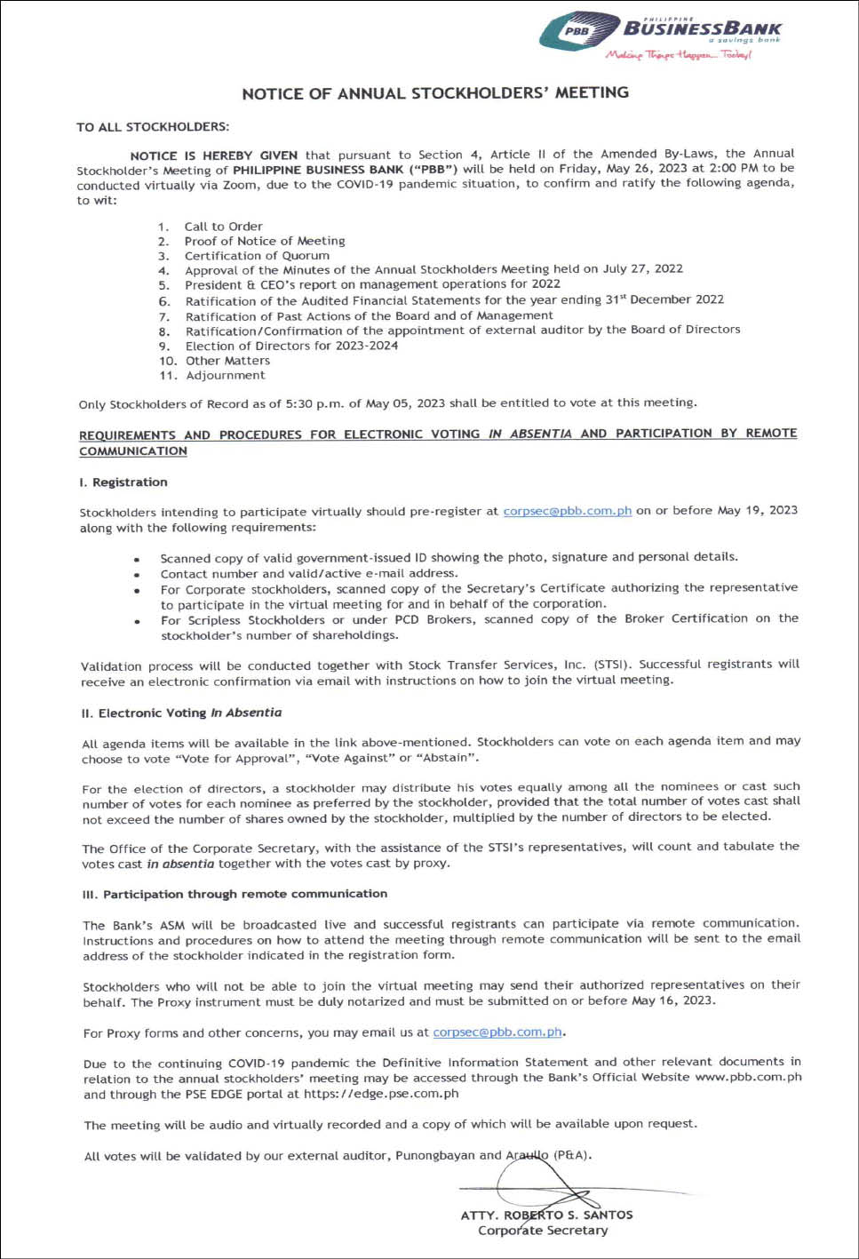 PBB 2023 ASM Notice