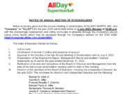 AllDay Marts, Inc. to hold 2023 annual meeting of stockholders on July 3