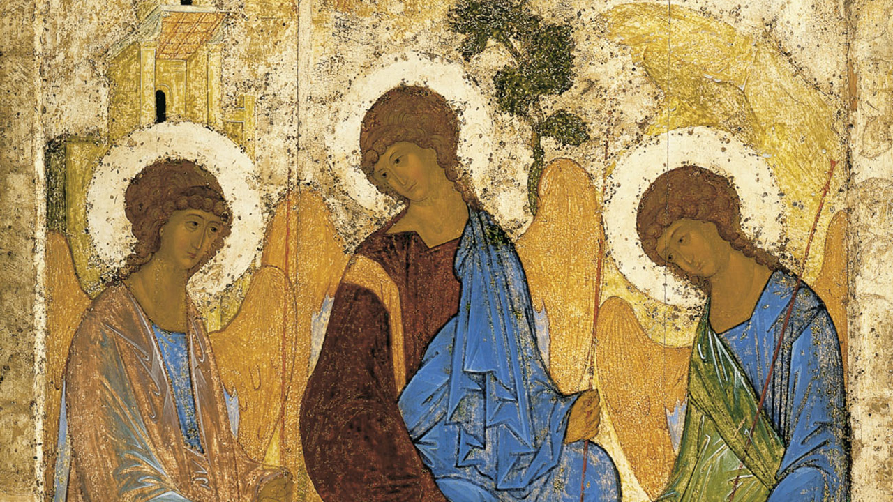 Rublev's the three Angels being hosted by Abraham