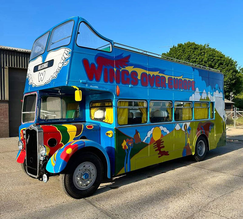McCartney wings tour bus