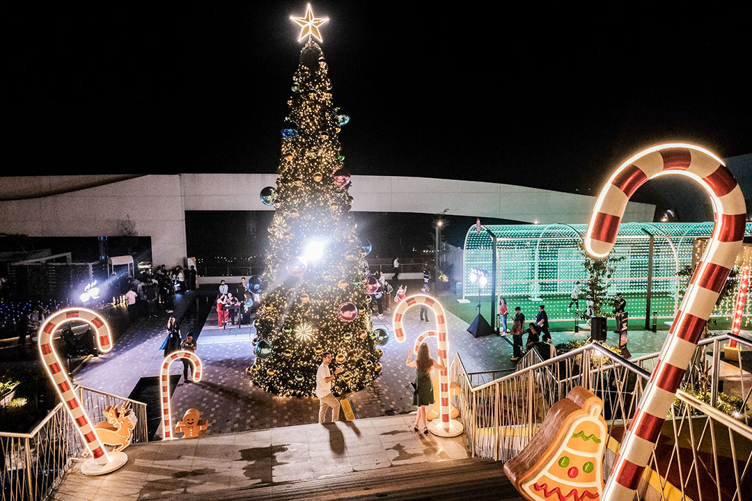 Christmas park-mall-shoppers-wc