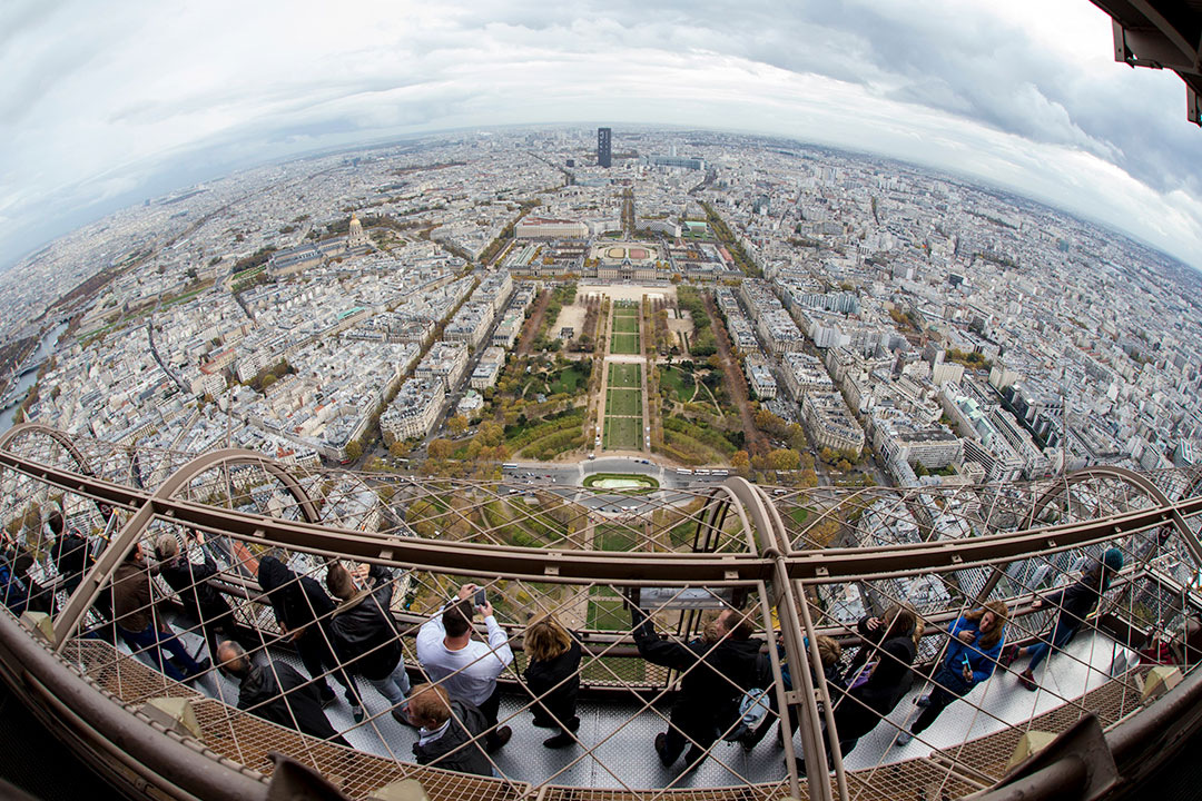 France-Paris-Eiffel Tower-tourists
