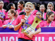 Tots Carlos quick to share PVL Finals MVP trophy with all her teammates