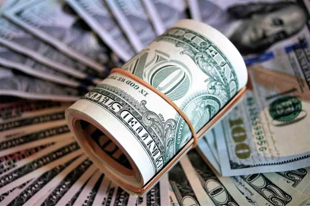 dollar-currency-rolled