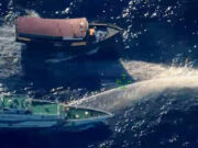 4 Philippine Navy officers hurt after China fires water cannons at ship