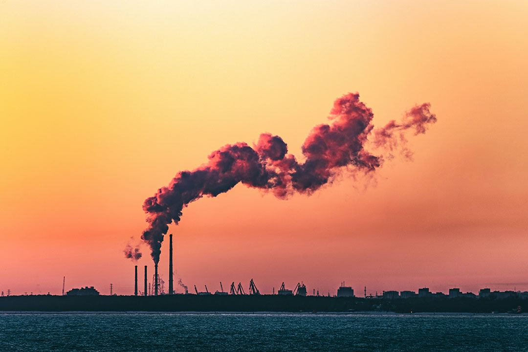 Factory plant-air pollution