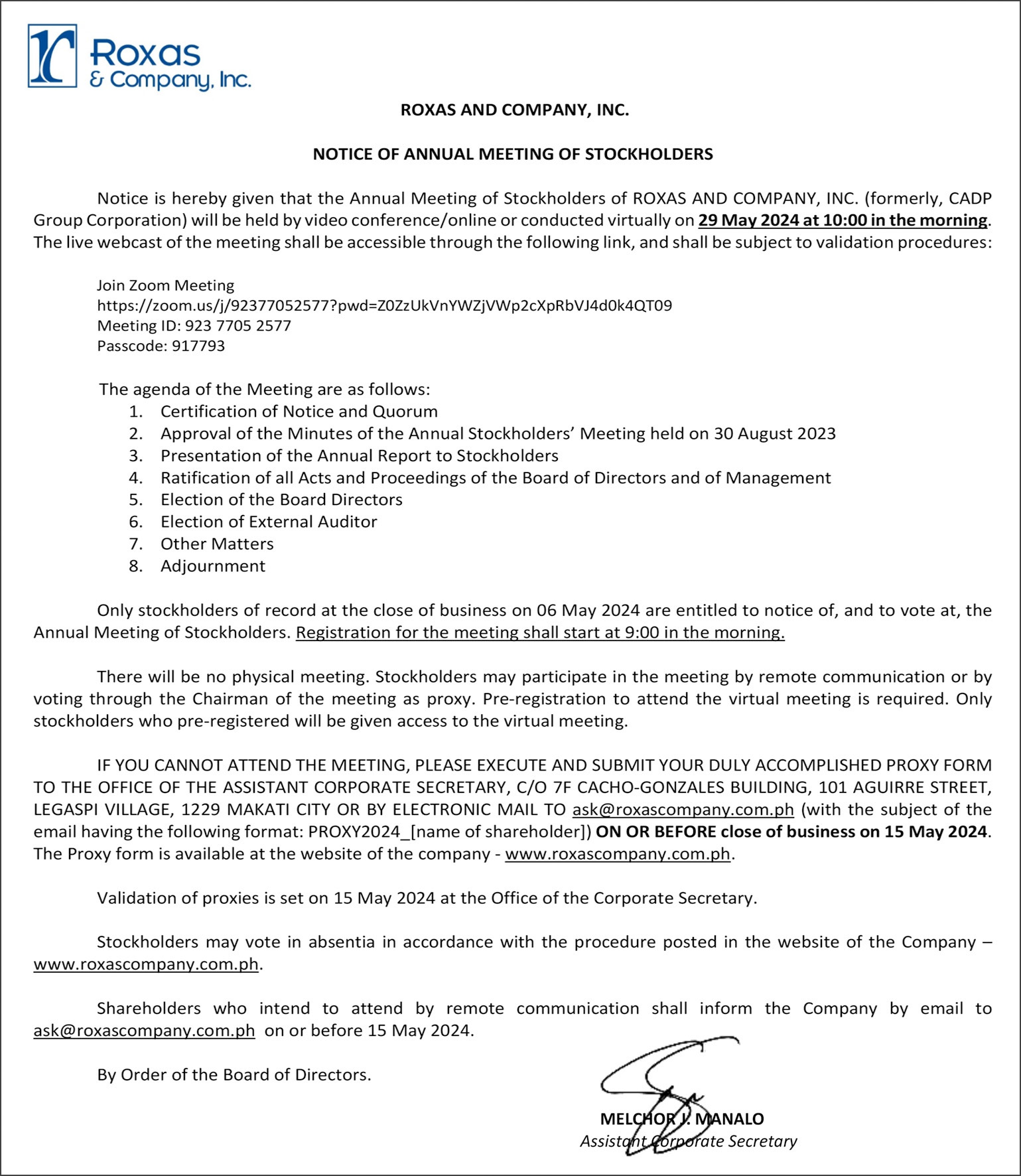 RCI 2024 ASM