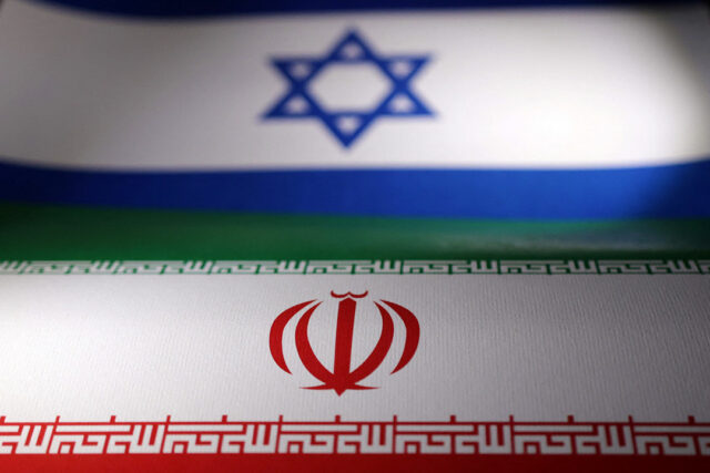 Israel-Iran-Flags