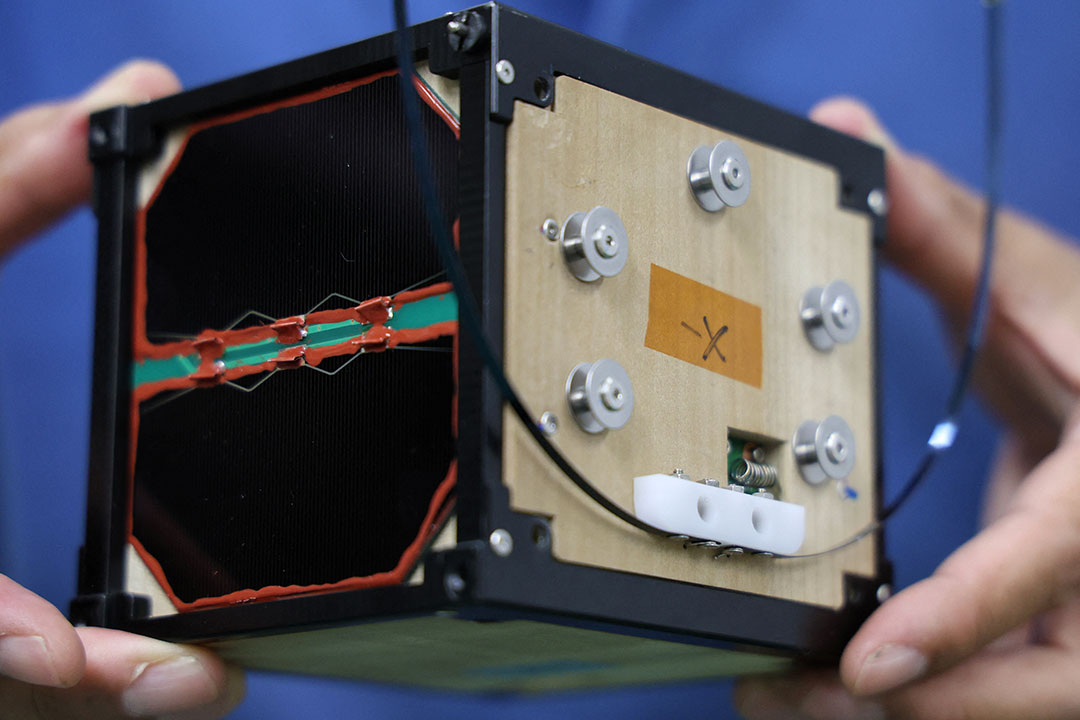 wooden satellite