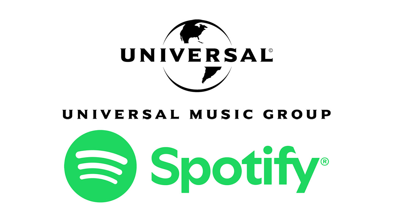 Universal Music Group-Spotify logos