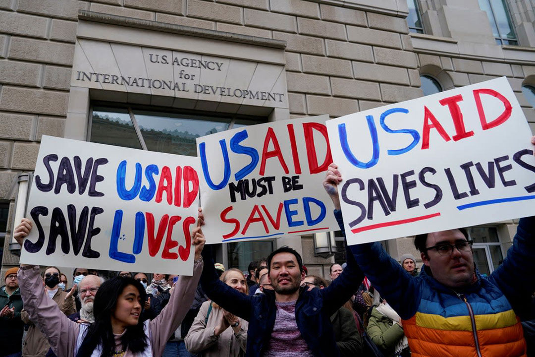 USAID-workers-protest